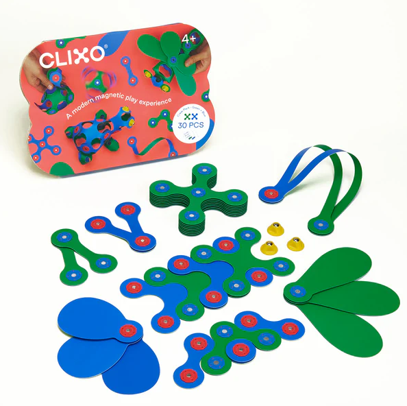 Clixo Crew Pack 30pc Blue Green Construction