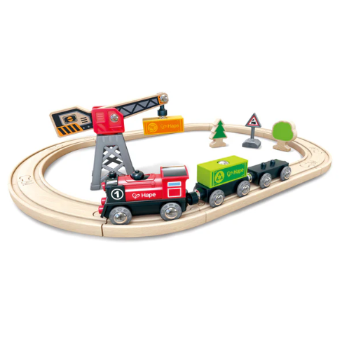 Hape Cargo Delivery Loop Train Set