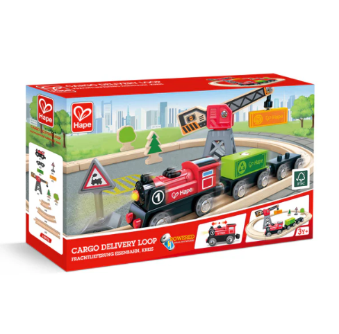 Hape Cargo Delivery Loop Train Set
