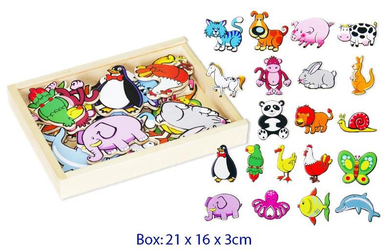 Viga Magnetic Animals 20pc magnetic toy