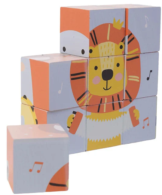 EurekaKids Wild Animals Cubic Puzzle