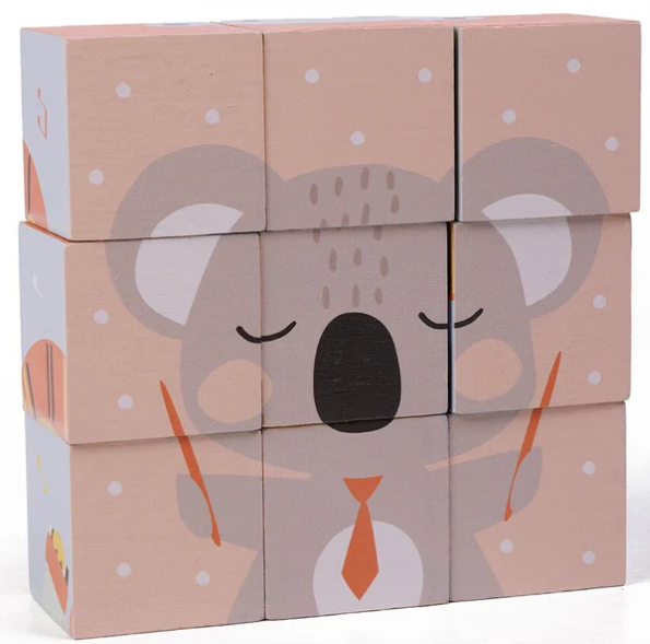 EurekaKids Wild Animals Cubic Puzzle