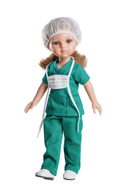 Paola Reina Carla Enfermera ( Nurse in Scrubs) 32cm Doll
