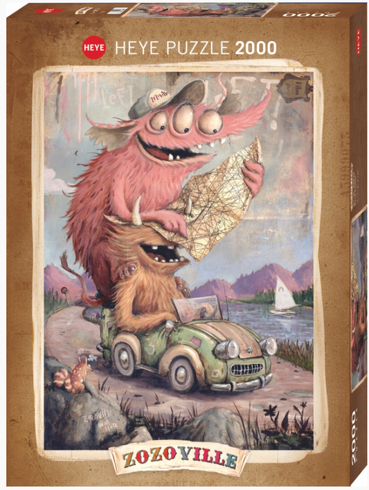 Road Trippin' Zozoville Road 2000pc Heye Puzzle