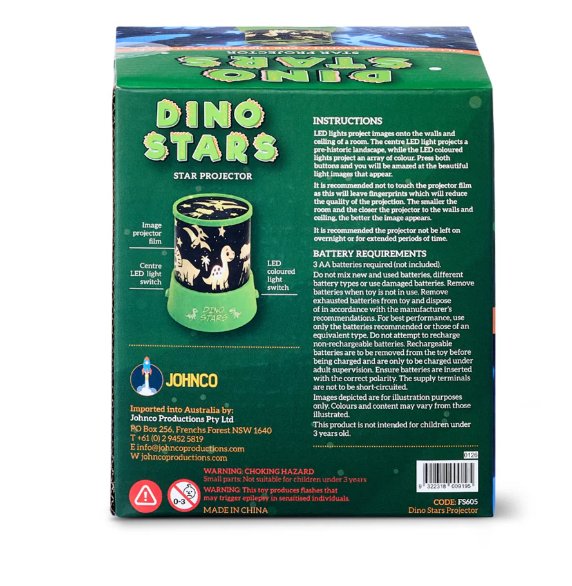 Johnco Dino Stars Star Projector