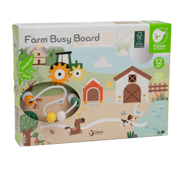 Classic World Farm Busy Board