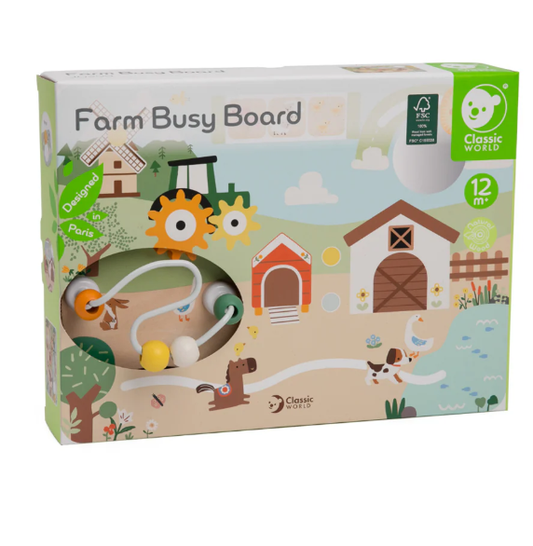 Classic World Farm Busy Board