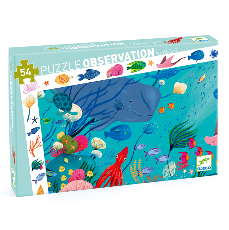 Djeco Aquatic 54pc Observation Puzzle