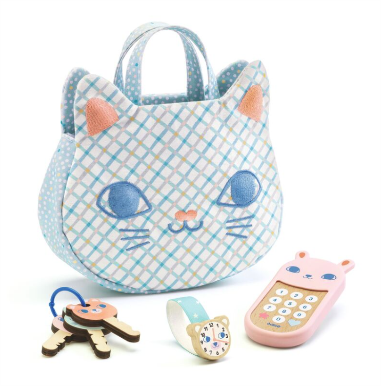 Djeco Baby Cat Handbag Playset
