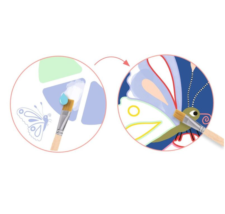 Djeco Creepy Crawlies Bug Painting Set