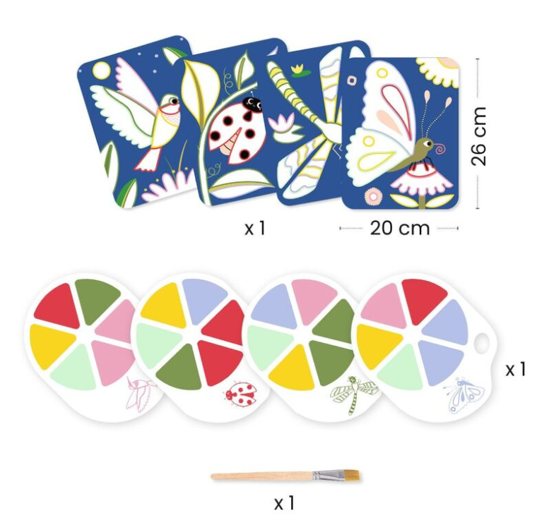 Djeco Creepy Crawlies Bug Painting Set