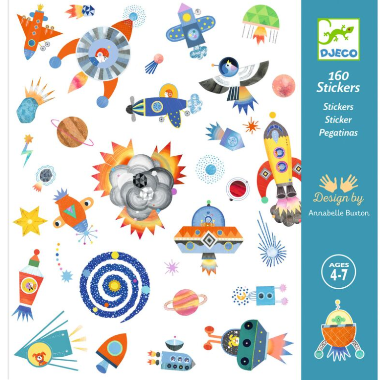 Djeco Stickers Interstellar 160pc