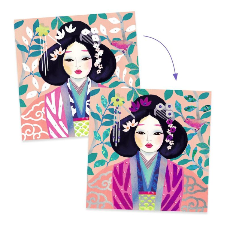 Djeco Precious Jewels Foil Art Set