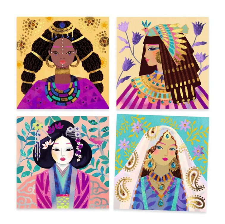 Djeco Precious Jewels Foil Art Set