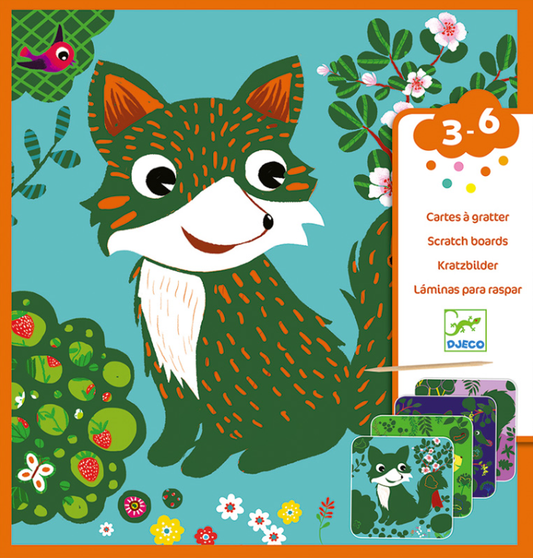 Djeco Country Creatures Scratch Cards