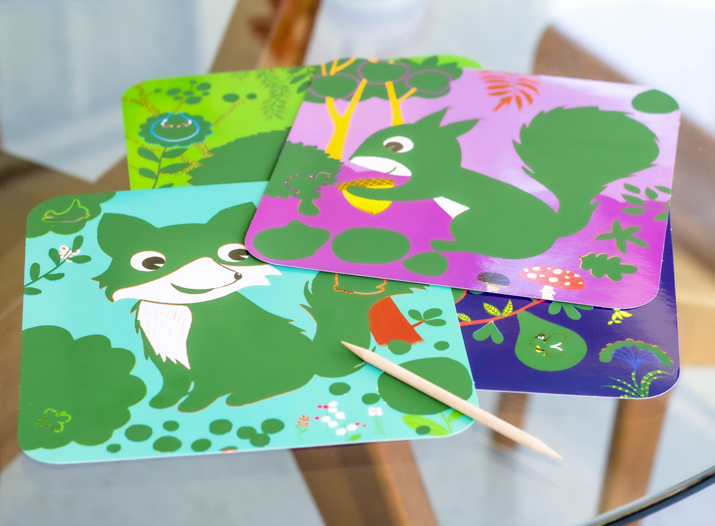 Djeco Country Creatures Scratch Cards