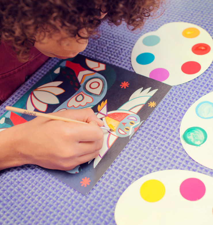 Djeco Fanciful Animals Cards To Paint