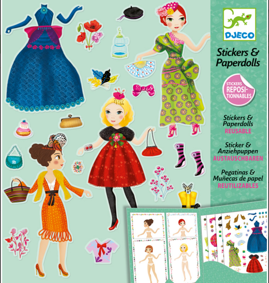 Djeco Massive Fashion Stickers and Paper Dolls