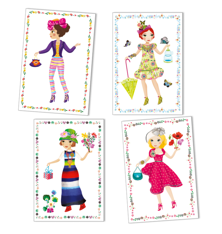Djeco Massive Fashion Stickers and Paper Dolls