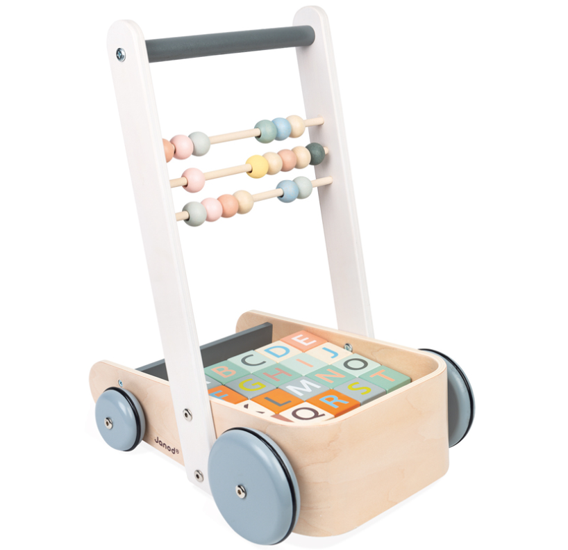 Janod Cocoon Walker with Blocks Walker