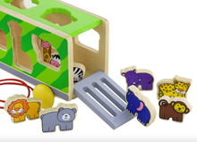 Load image into Gallery viewer, Viga Pull Along Shape Sorter Animal Truck
