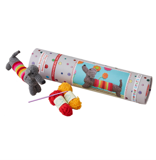 Buttonbag Crochet Sausage Dog Art & Craft