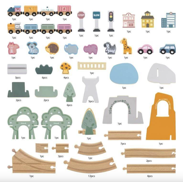 PolarB Train Set 92pc