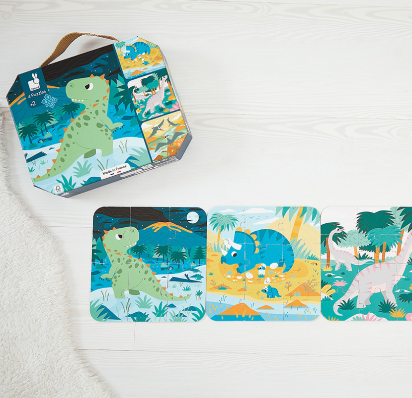 Janod Dinosaur Progressive Puzzles Puzzle