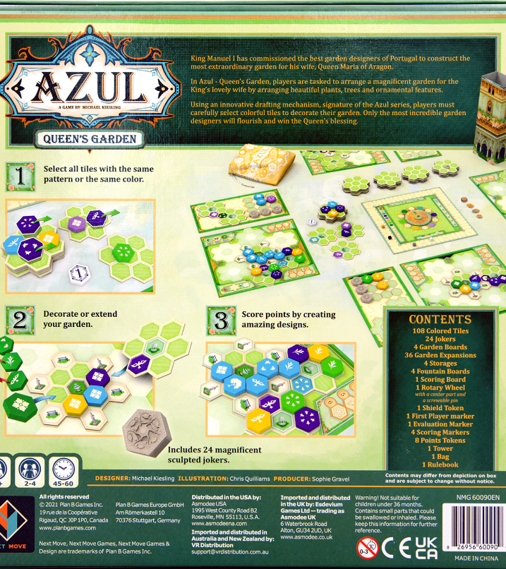 Azul Queen's Garden Board Game