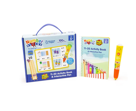 Numberblocks Hot Dots 11-20 Activity Book & interactive Pen