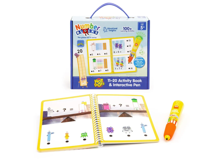 Numberblocks Hot Dots 11-20 Activity Book & interactive Pen