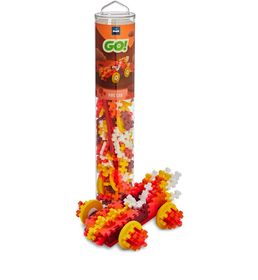 Plus-Plus Colour Cars Fire 200pc Tube construction