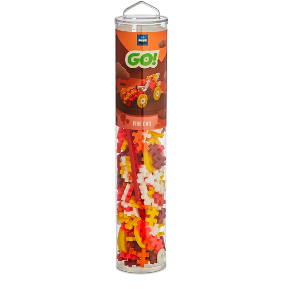 Plus-Plus Colour Cars Fire 200pc Tube construction