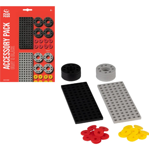 Plus-Plus Accessory Pack Grey & Black construction