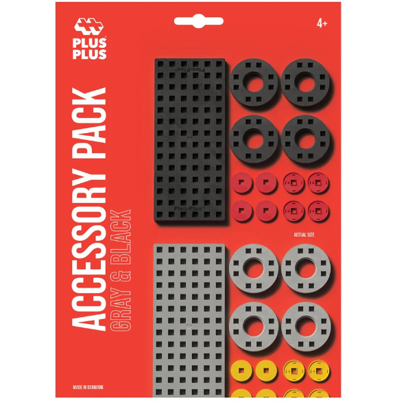 Plus-Plus Accessory Pack Grey & Black construction