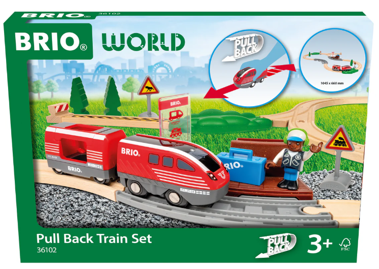 Brio Pullback Train Set 28pc