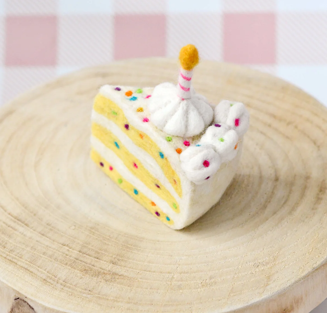 Tara Treasures Felt Confetti Cake Slice