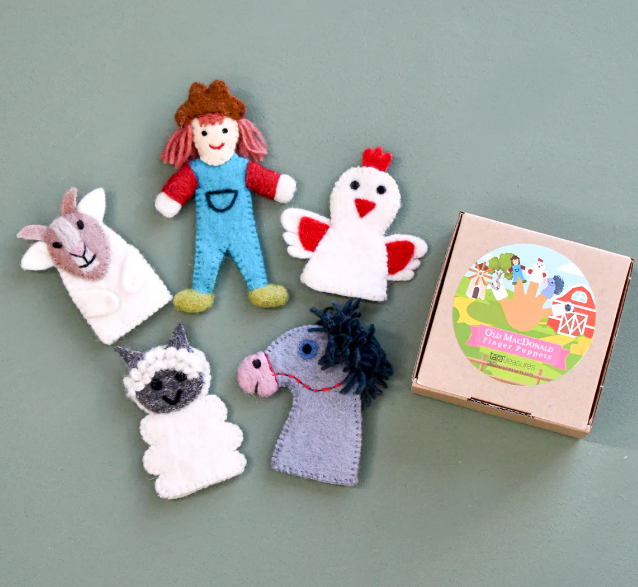 Tara Treasures Felt Old Macdonald Farm Animals B Set