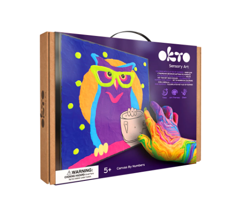 Okto Owl Colouring with Clay Set 29cm x 29cm