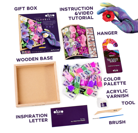 Okto Wood & Craft DIY Flowers Inspiration Art & Craft