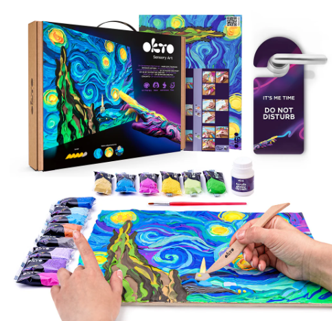Okto Sensory Art Creative Set Starry Night 30cm x 40cm Art & Craft