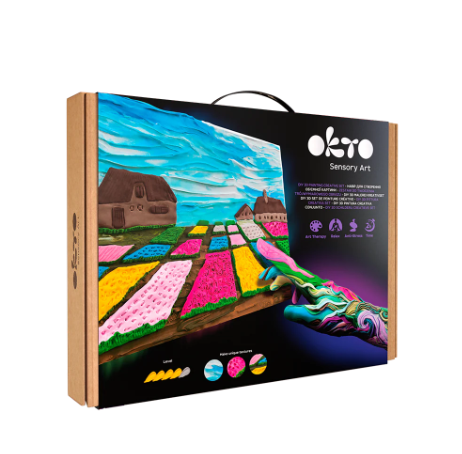 Okto Sensory Art Creative Set Flower Beds In Holland 30cm x 40cm Art & Craft