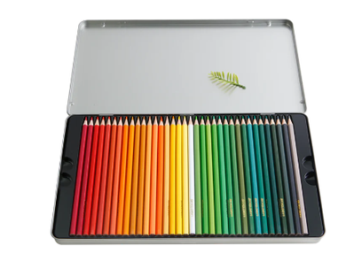 Tacco Jumbo Triangular Pencils 72pc Tin Case Art & Craft