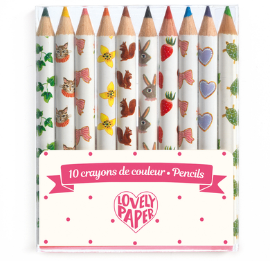 Djeco Aiko Mini Coloured Pencils 10pk Art and Craft
