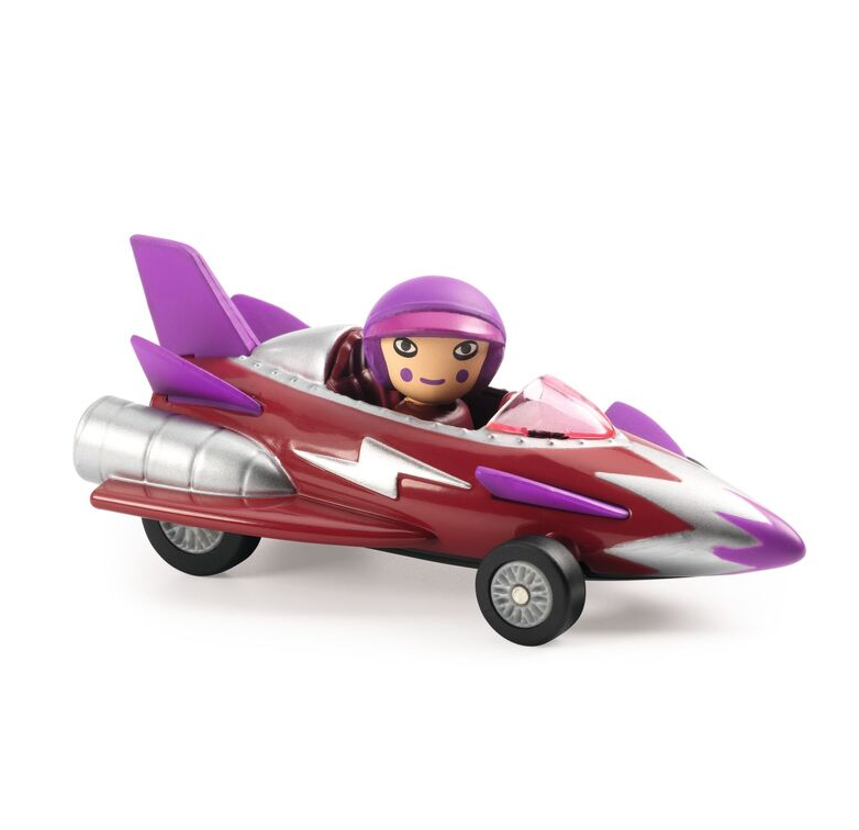 Djeco Crazy Motors Miss Burgundy toy car