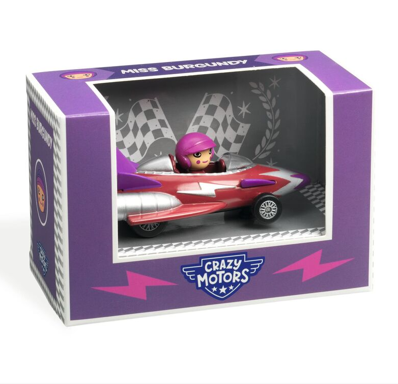 Djeco Crazy Motors Miss Burgundy toy car
