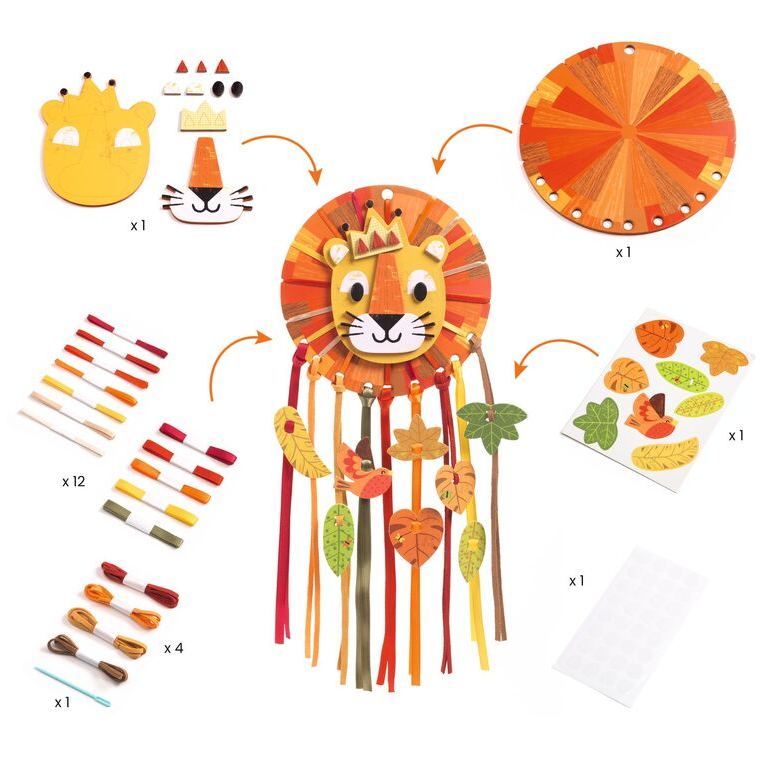Djeco DIY Little Lion Dreamcatcher Art & Craft