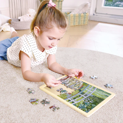 Hape Monet Water Lily Garden Puzzle inspired by The Met