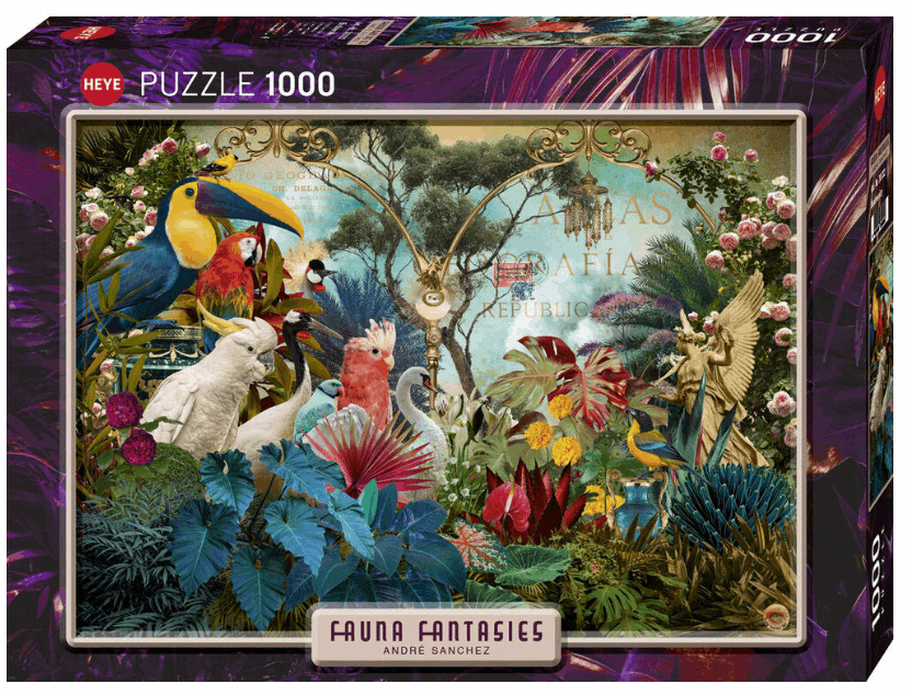 Fauna Fantasies Birdiversity 1000pc Heye Puzzle