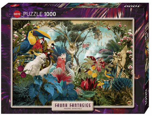 Fauna Fantasies Birdiversity 1000pc Heye Puzzle